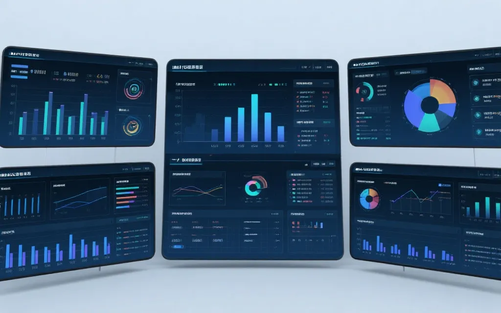 高科技数据可视化与用户交互界面